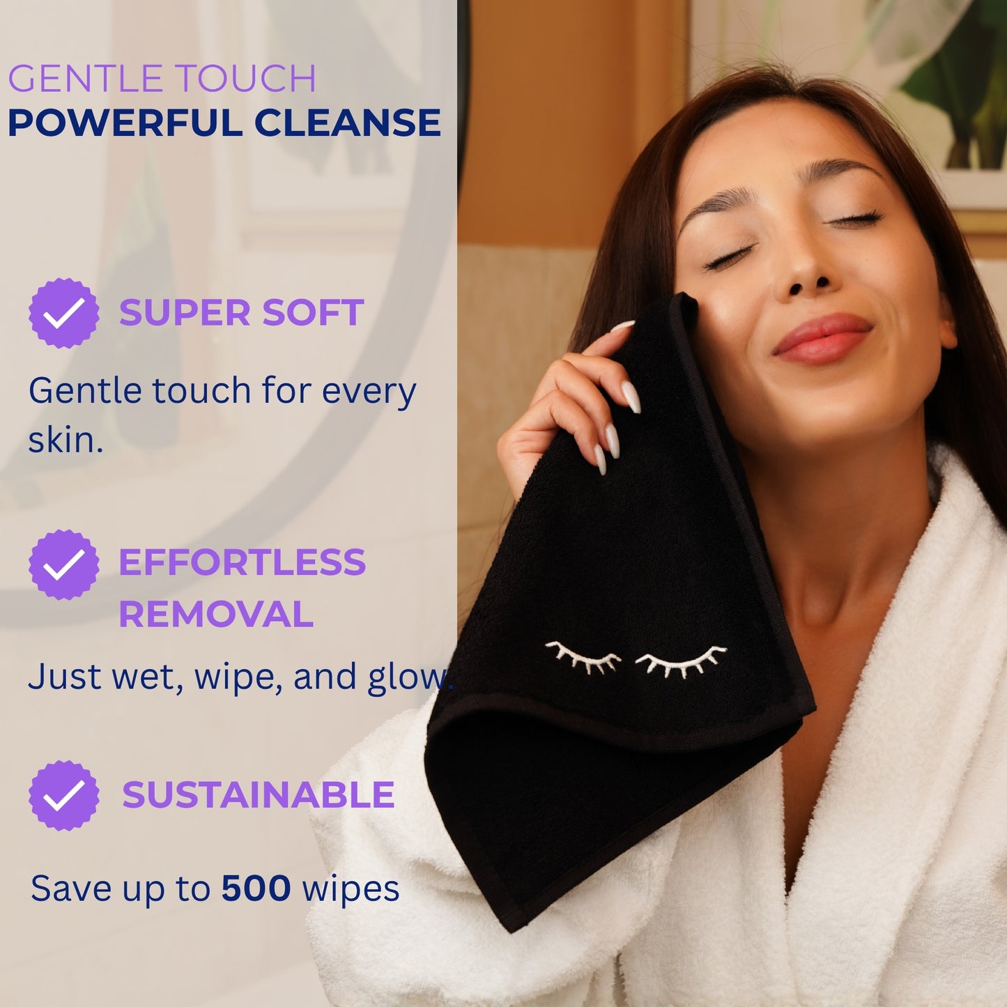 Bamboo Makeup Towels Set